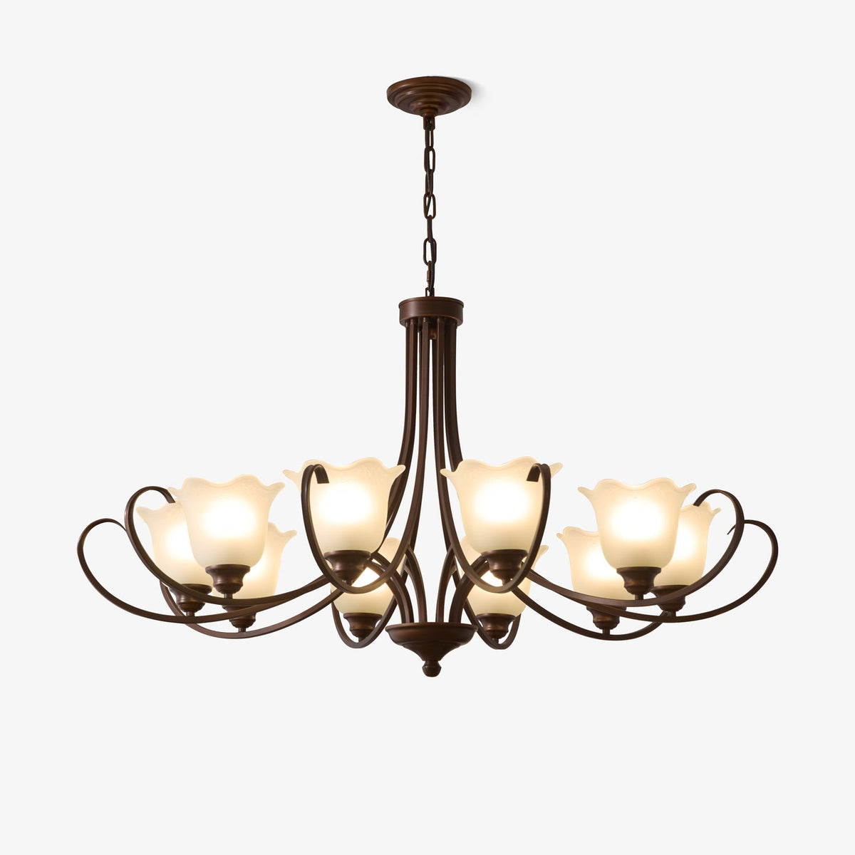 Nydorisra Kronleuchter Elegance Vintage Floral aus Glas