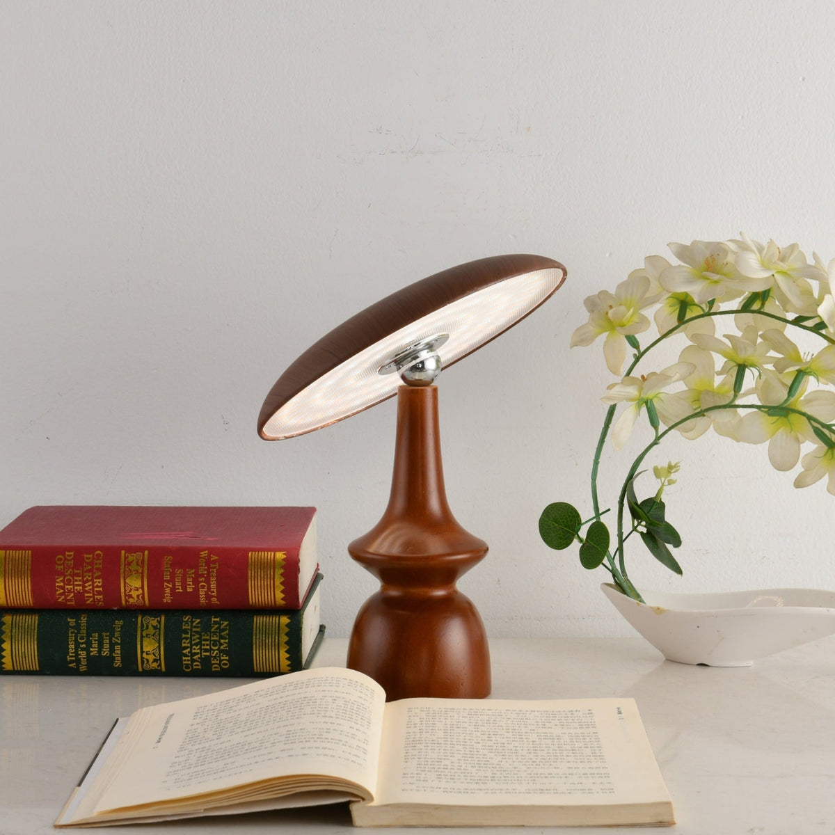 Orbis Vintage Holz Tischleuchte