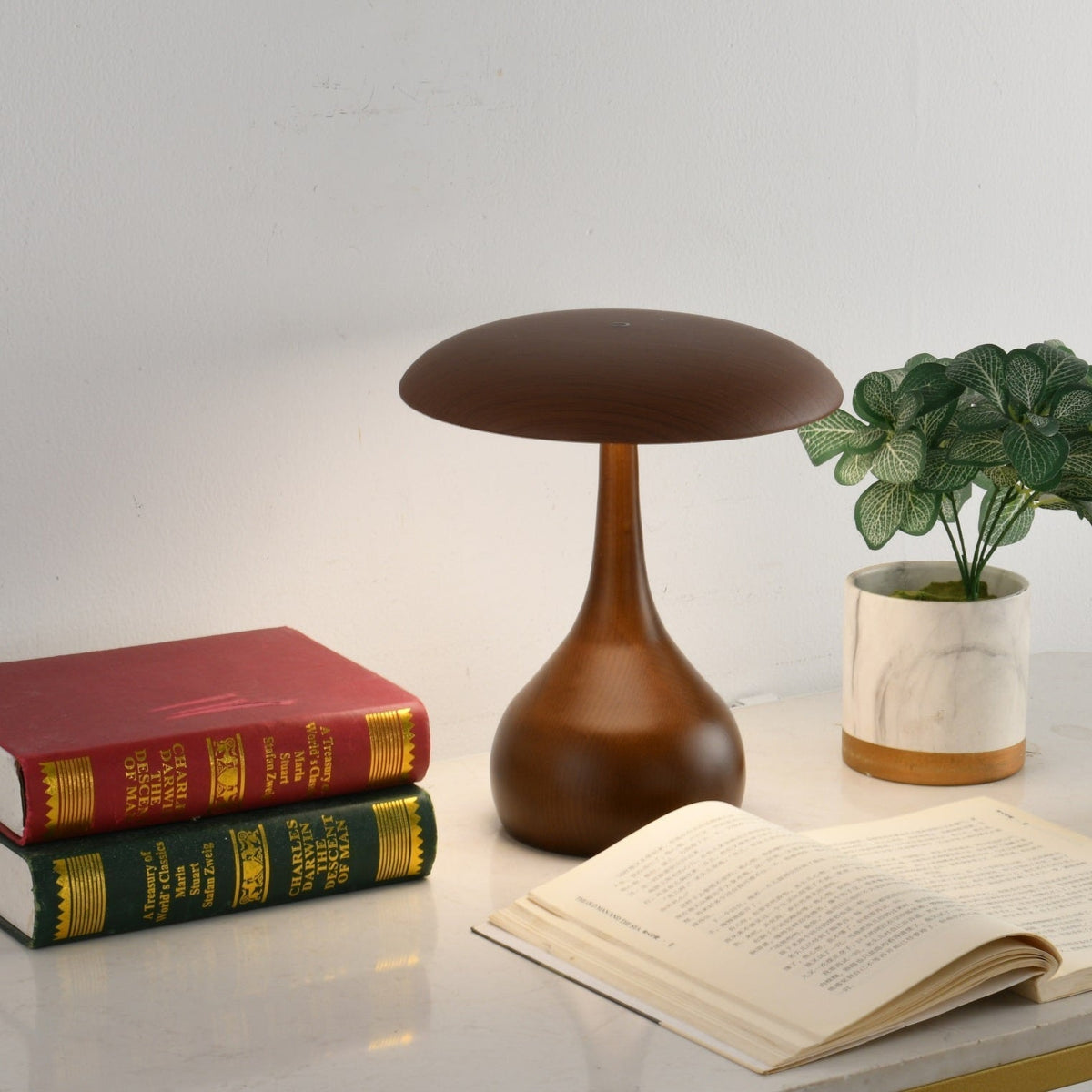 Orbis Vintage Holz Tischleuchte