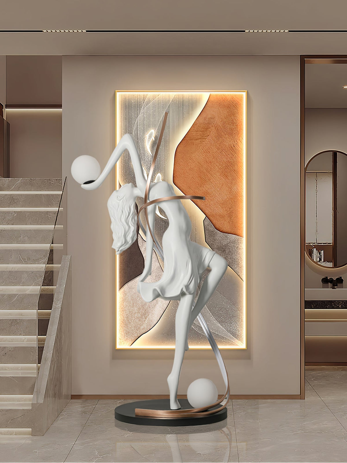 Mirorelia Stehleuchte Göttinnenstatue Elegant