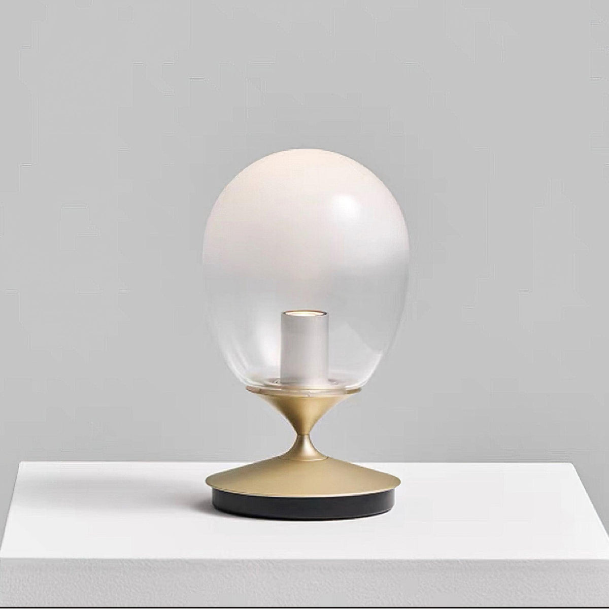 Unex Gold-Glas-Kunst-Tischleuchte