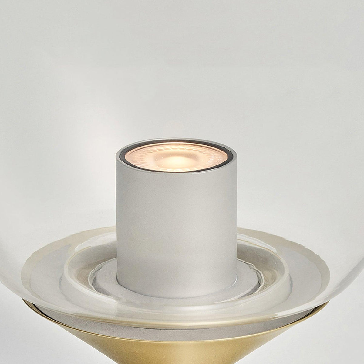 Unex Gold-Glas-Kunst-Tischleuchte