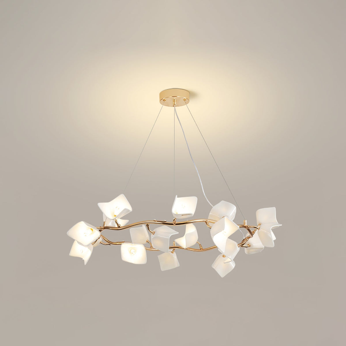 Arthearae Kronleuchter im postmodernen Luxus-Design aus Keramik Flora