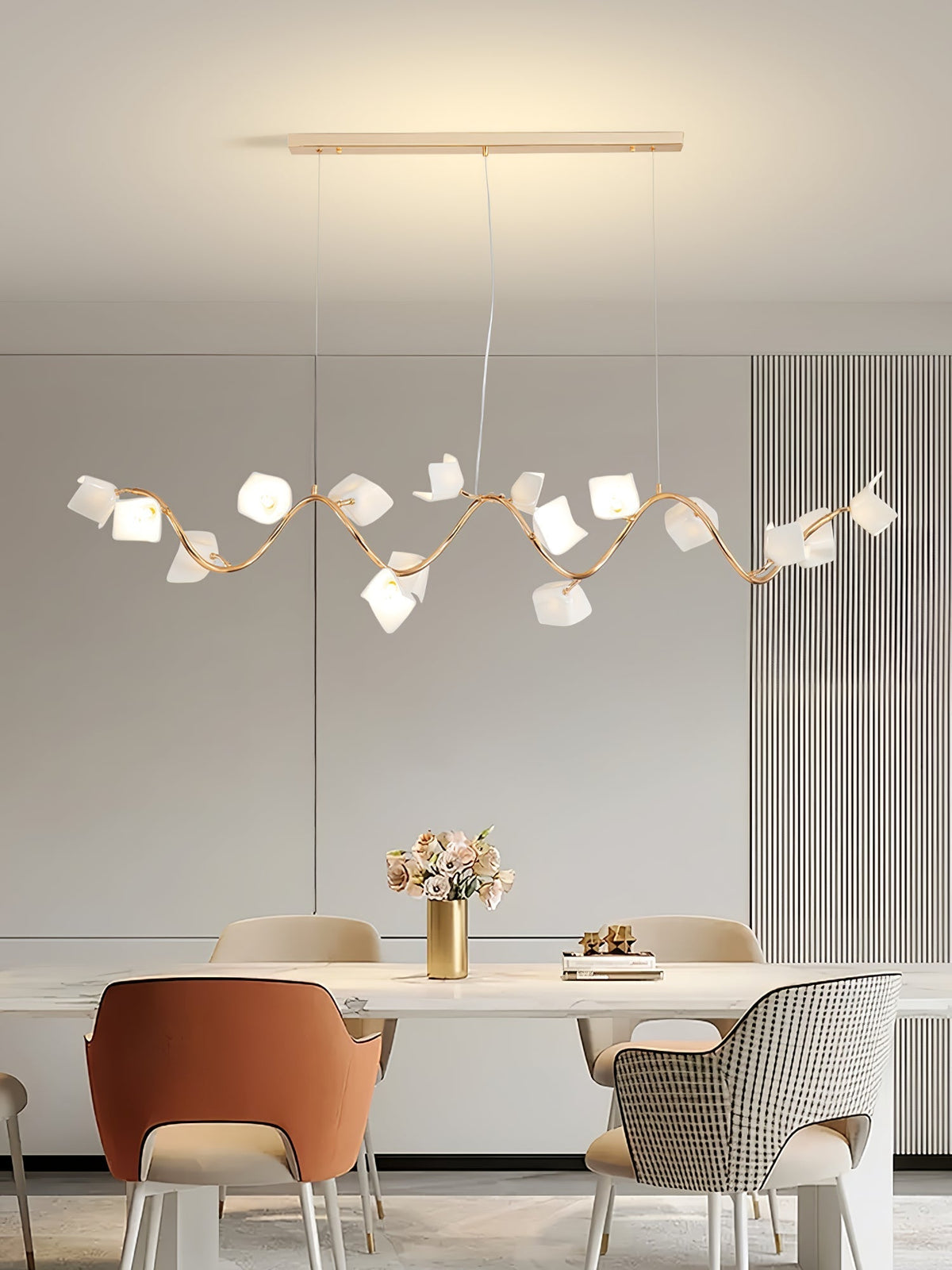 Arthearae Kronleuchter im postmodernen Luxus-Design aus Keramik Flora