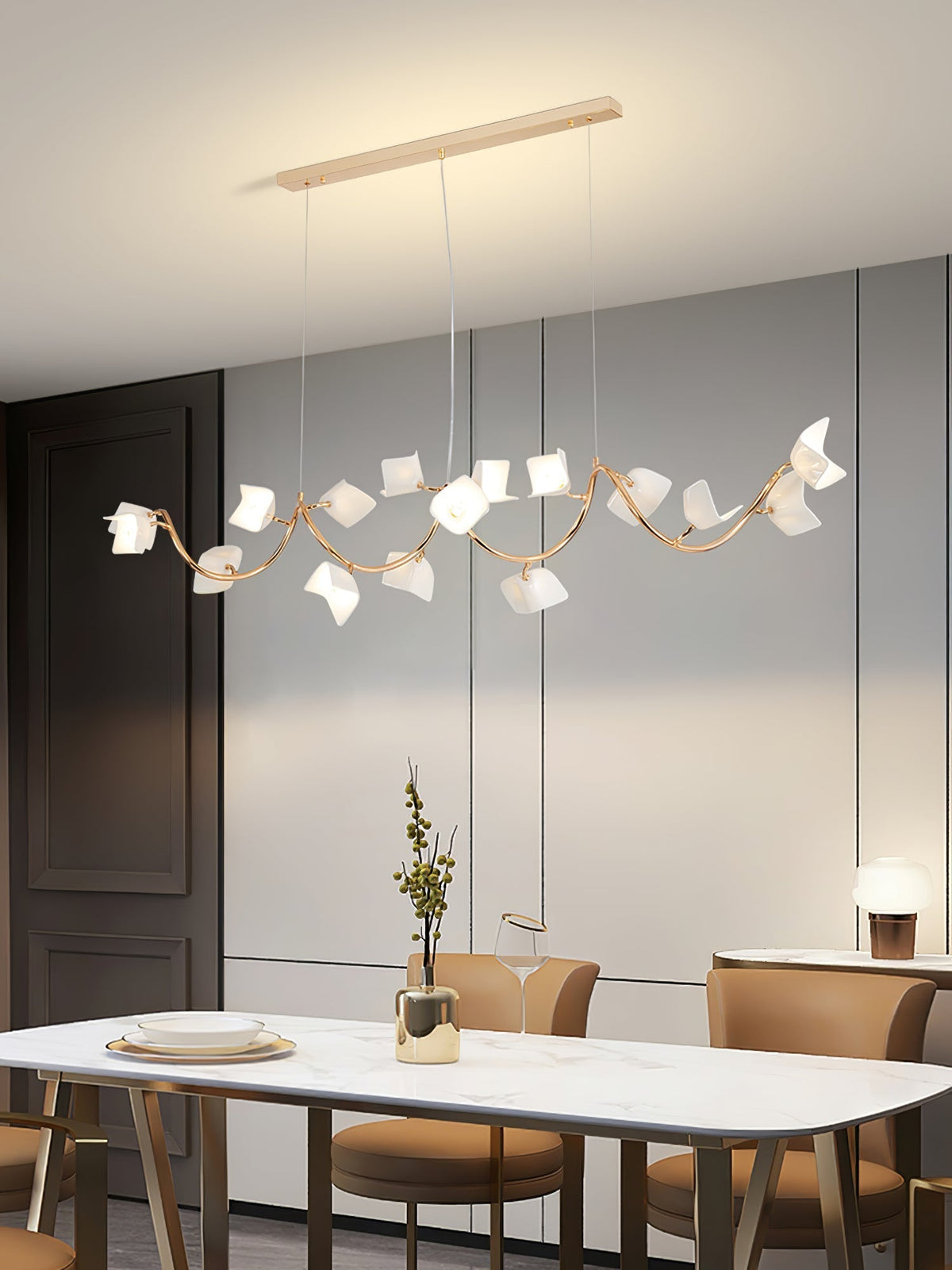 Arthearae Kronleuchter im postmodernen Luxus-Design aus Keramik Flora