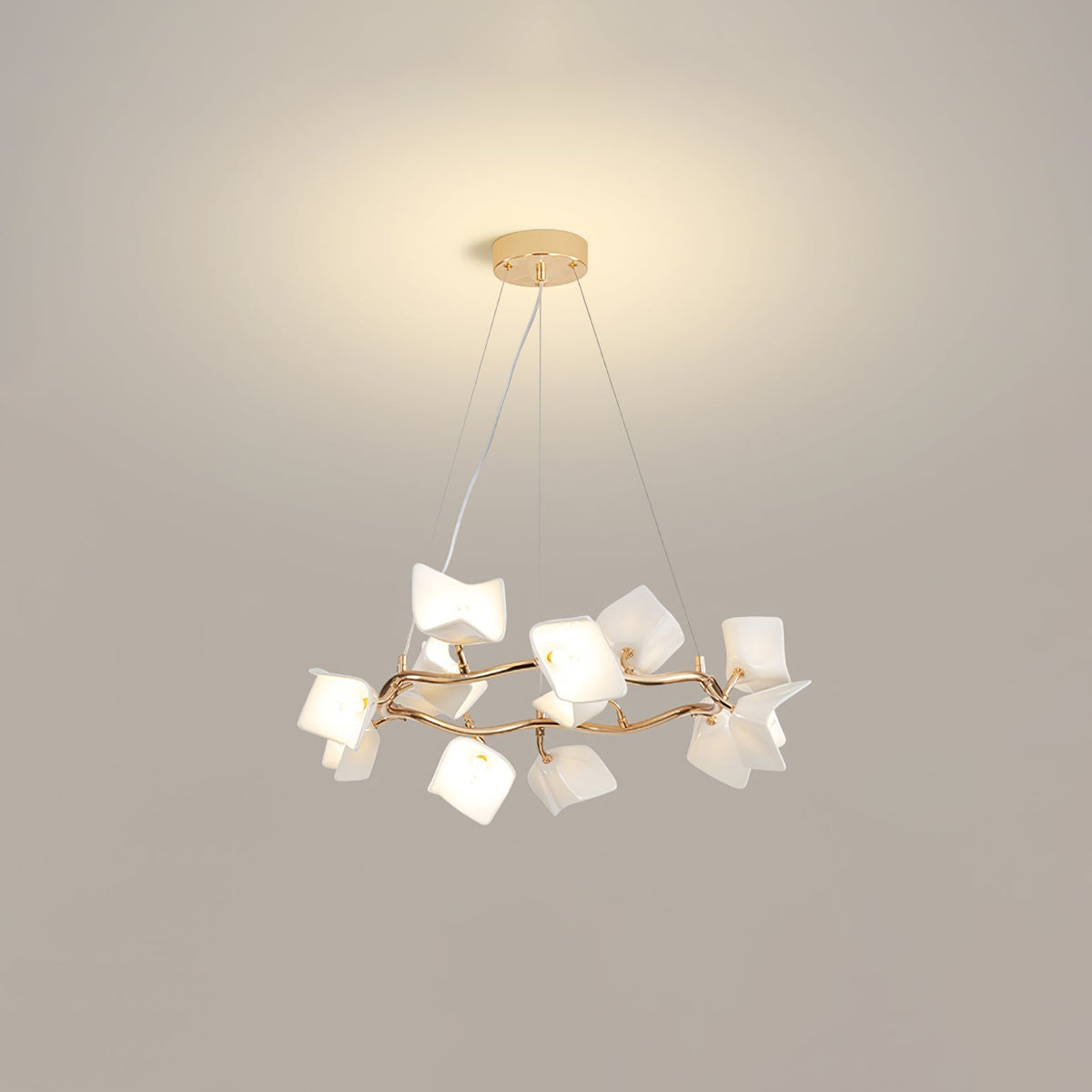 Arthearae Kronleuchter im postmodernen Luxus-Design aus Keramik Flora