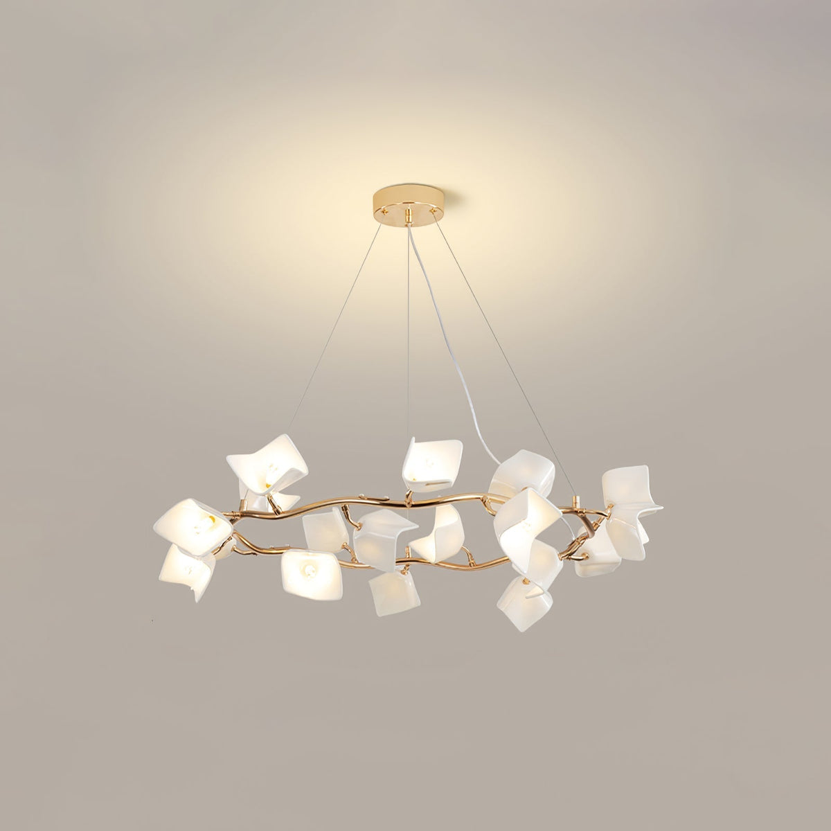 Arthearae Kronleuchter im postmodernen Luxus-Design aus Keramik Flora