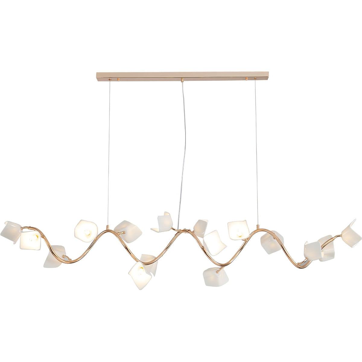 Arthearae Kronleuchter im postmodernen Luxus-Design aus Keramik Flora