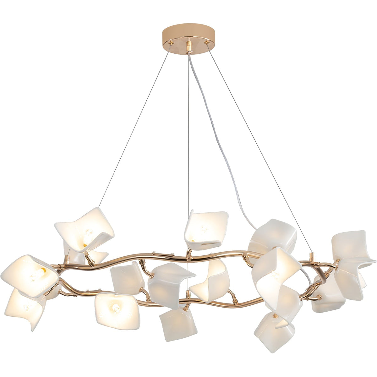 Arthearae Kronleuchter im postmodernen Luxus-Design aus Keramik Flora