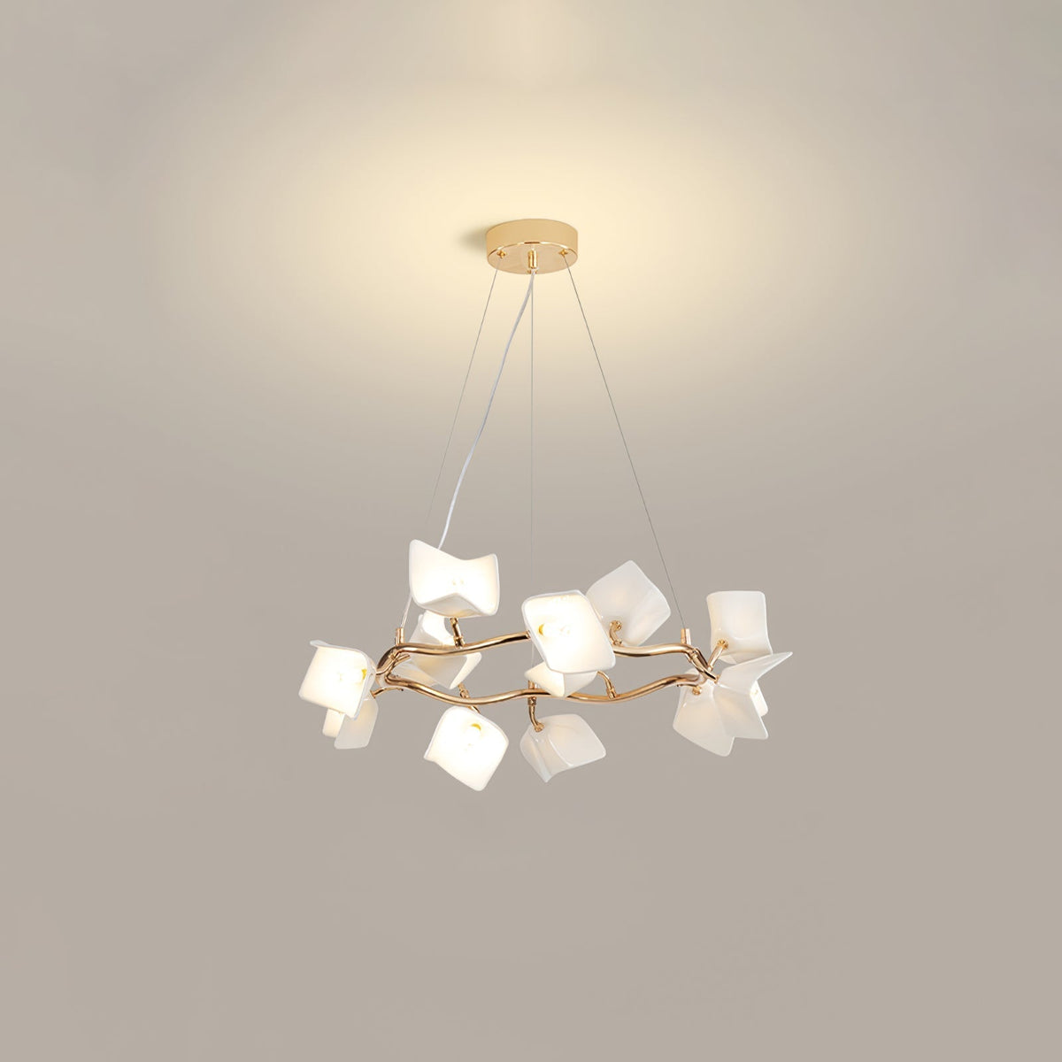 Arthearae Kronleuchter im postmodernen Luxus-Design aus Keramik Flora