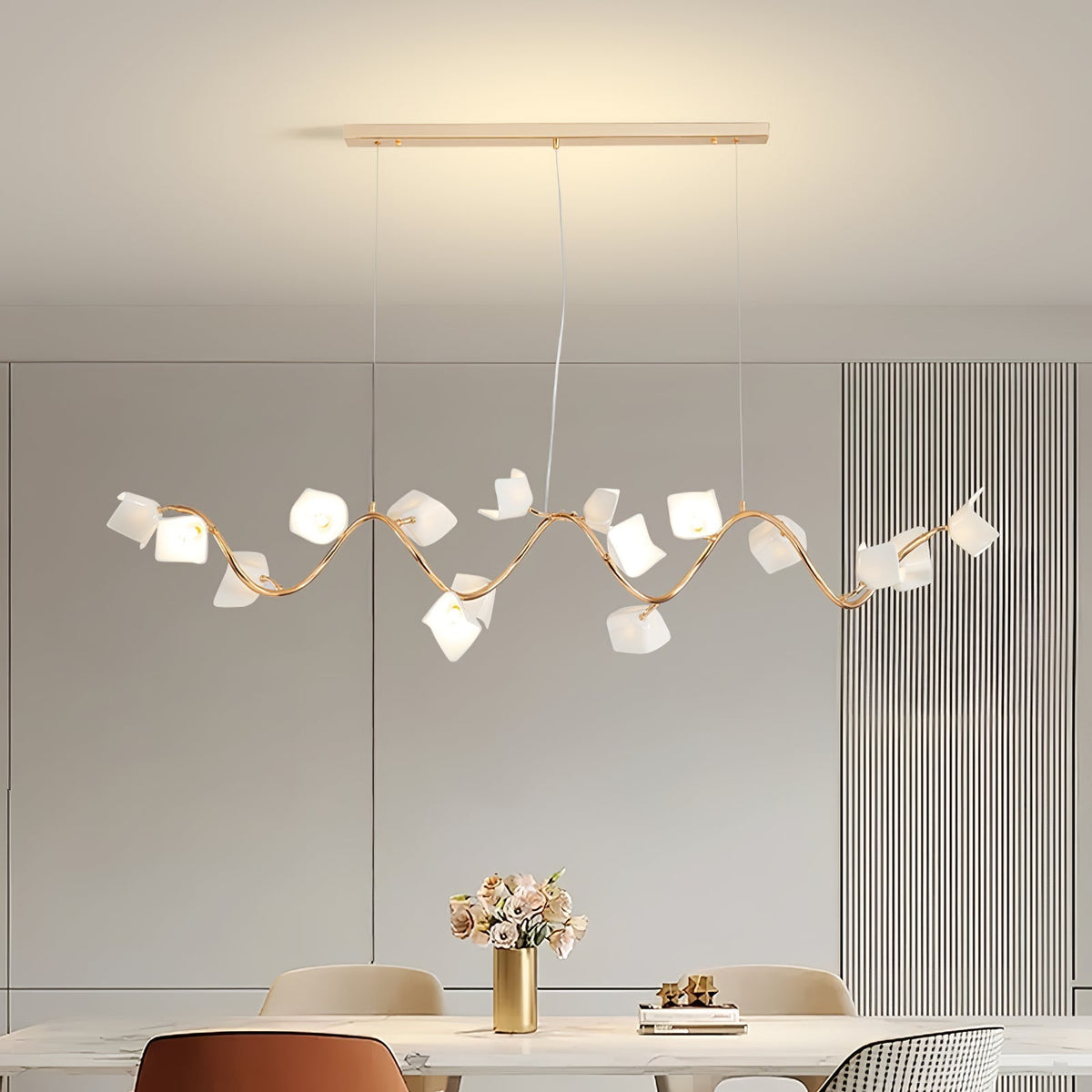 Arthearae Kronleuchter im postmodernen Luxus-Design aus Keramik Flora