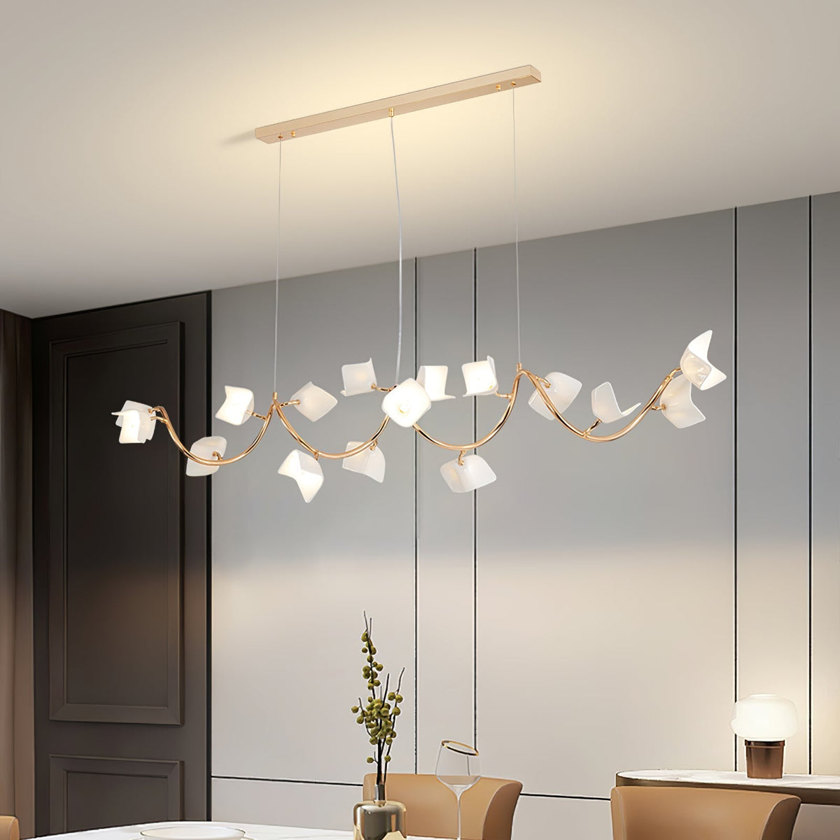 Arthearae Kronleuchter im postmodernen Luxus-Design aus Keramik Flora