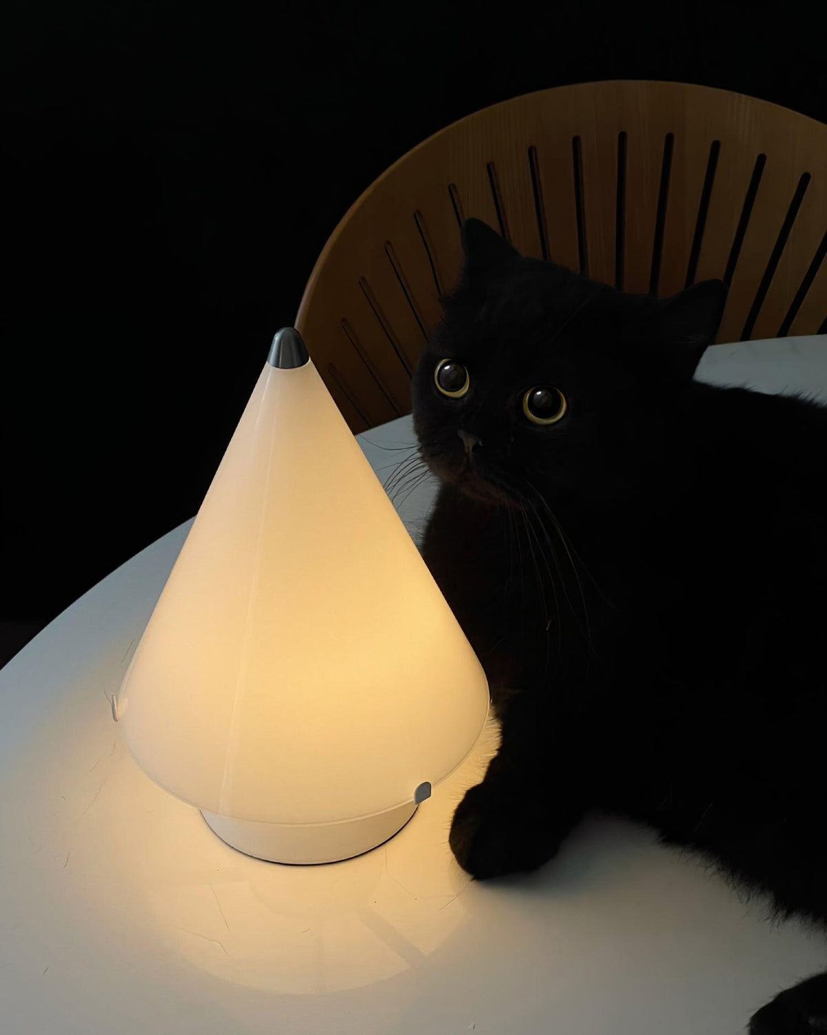 Lrtvin Minimalistische Tischleuchte aus Glas