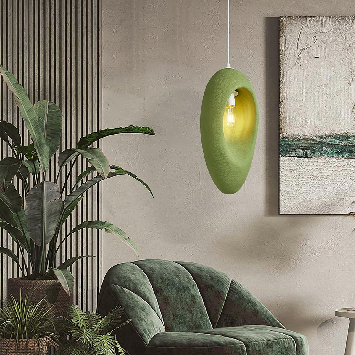 Ulrinara zeitgenössische minimalistische Pendelleuchte aus Kunststoff