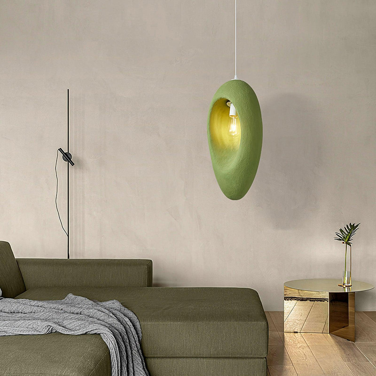 Ulrinara zeitgenössische minimalistische Pendelleuchte aus Kunststoff