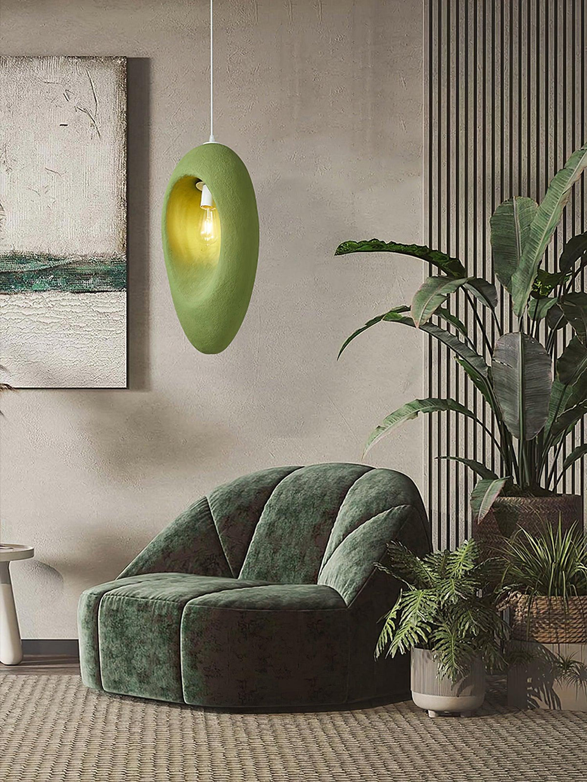 Ulrinara zeitgenössische minimalistische Pendelleuchte aus Kunststoff