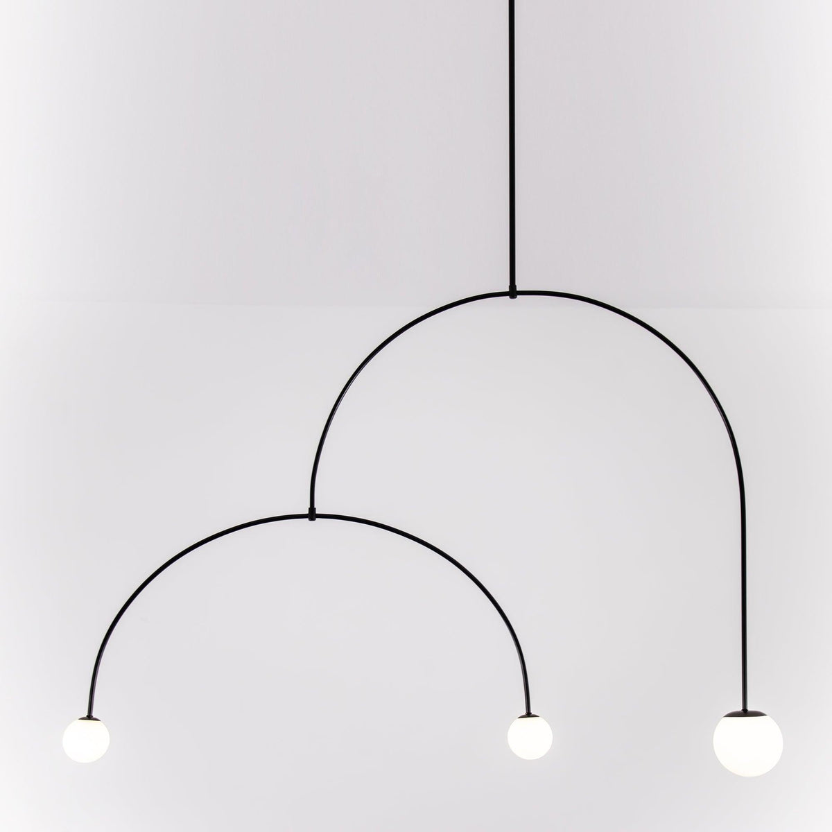 Viraiseon Kronleuchter Mobile Schwarz Minimalistisch