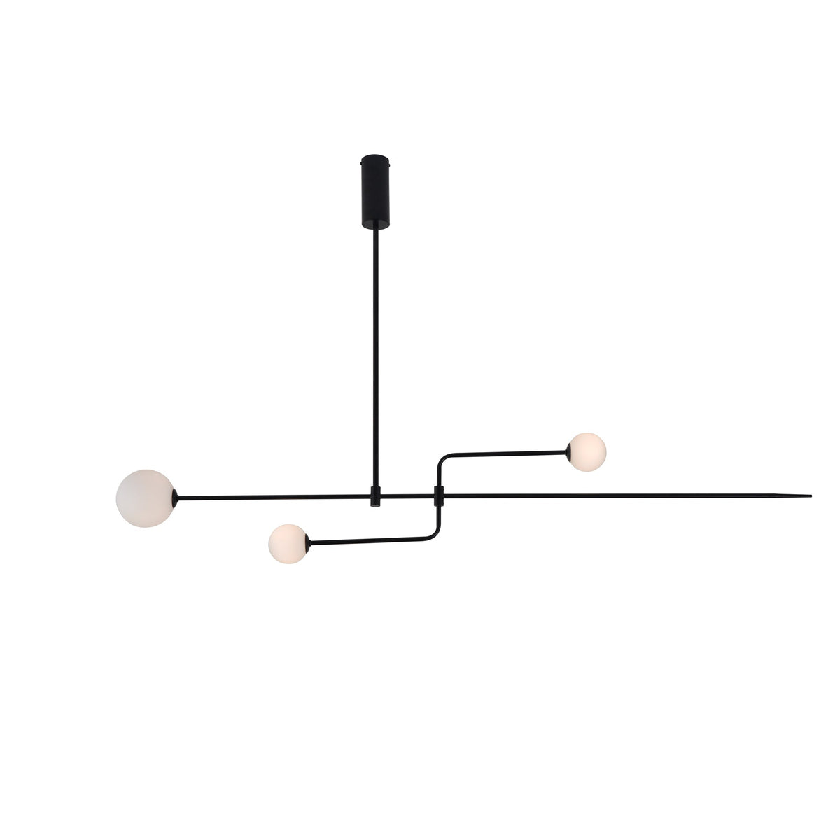 Viraiseon Kronleuchter Mobile Schwarz Minimalistisch