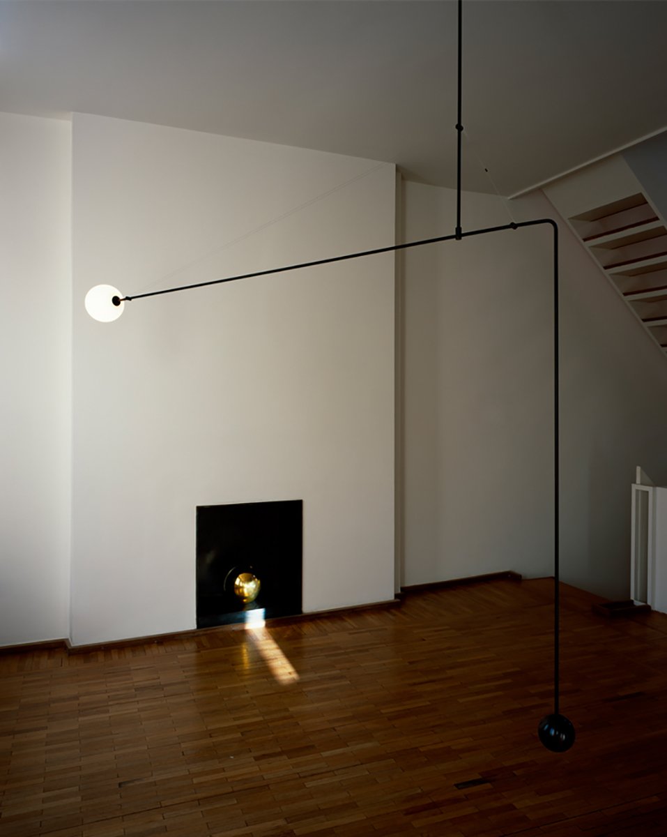 Viraiseon Kronleuchter Mobile Schwarz Minimalistisch