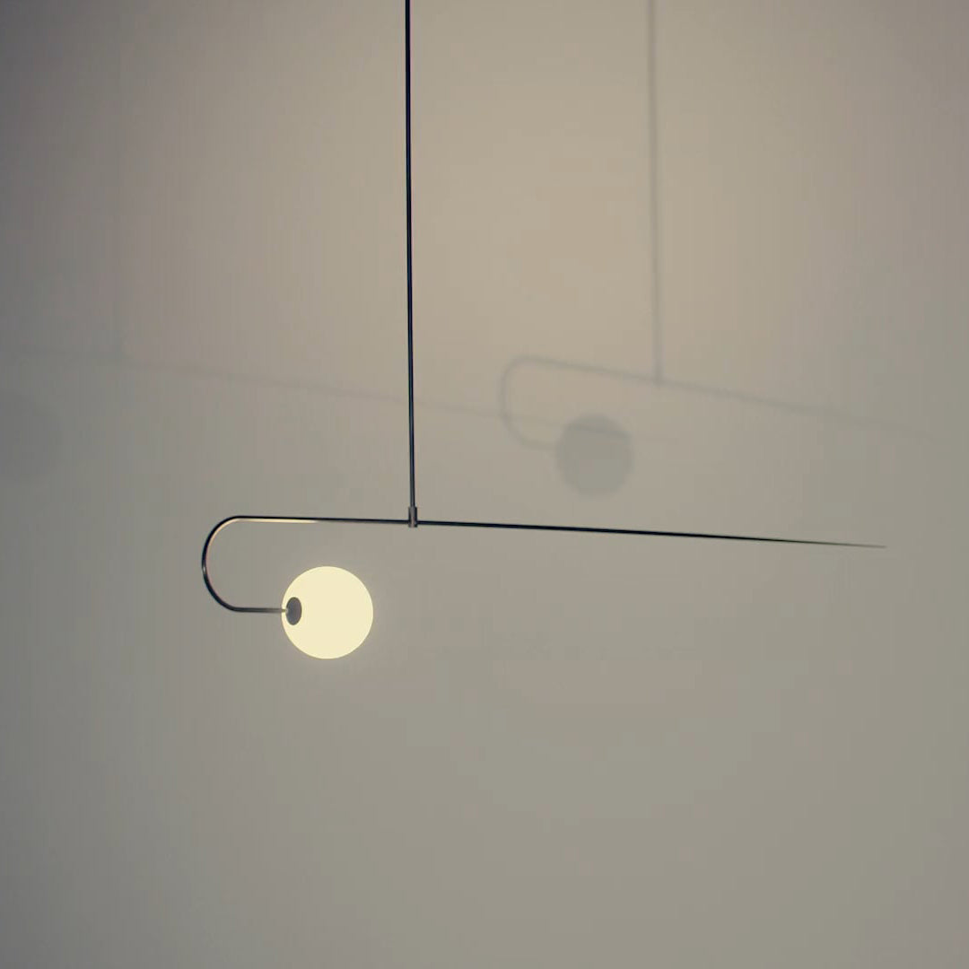 Viraiseon Kronleuchter Mobile Schwarz Minimalistisch