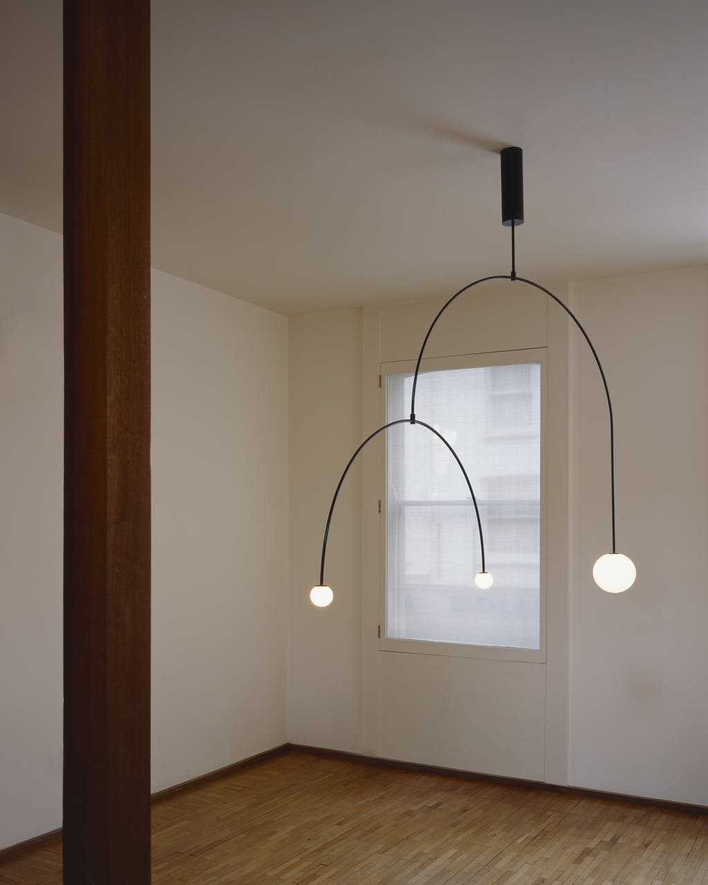 Viraiseon Kronleuchter Mobile Schwarz Minimalistisch