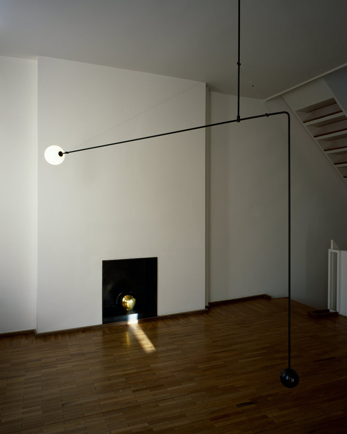 Viraiseon Kronleuchter Mobile Schwarz Minimalistisch