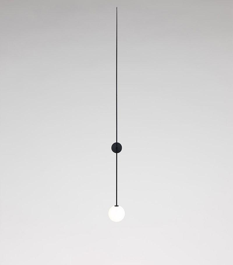 Veluelle zeitgenössische minimalistische mobile Pendelleuchte aus Glas Wandleuchte