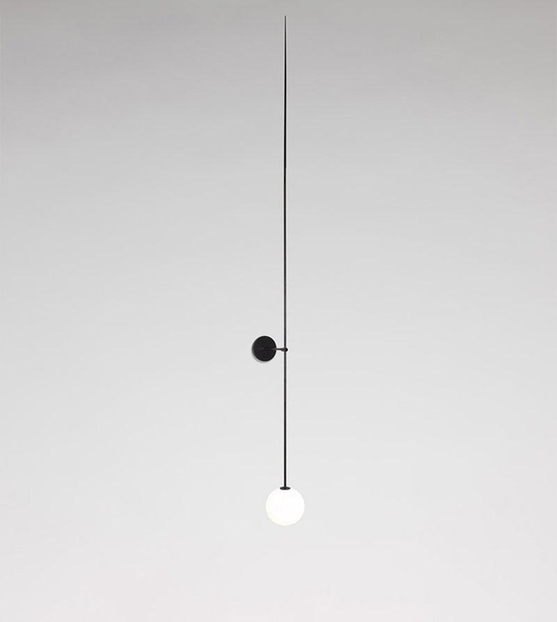 Veluelle zeitgenössische minimalistische mobile Pendelleuchte aus Glas Wandleuchte