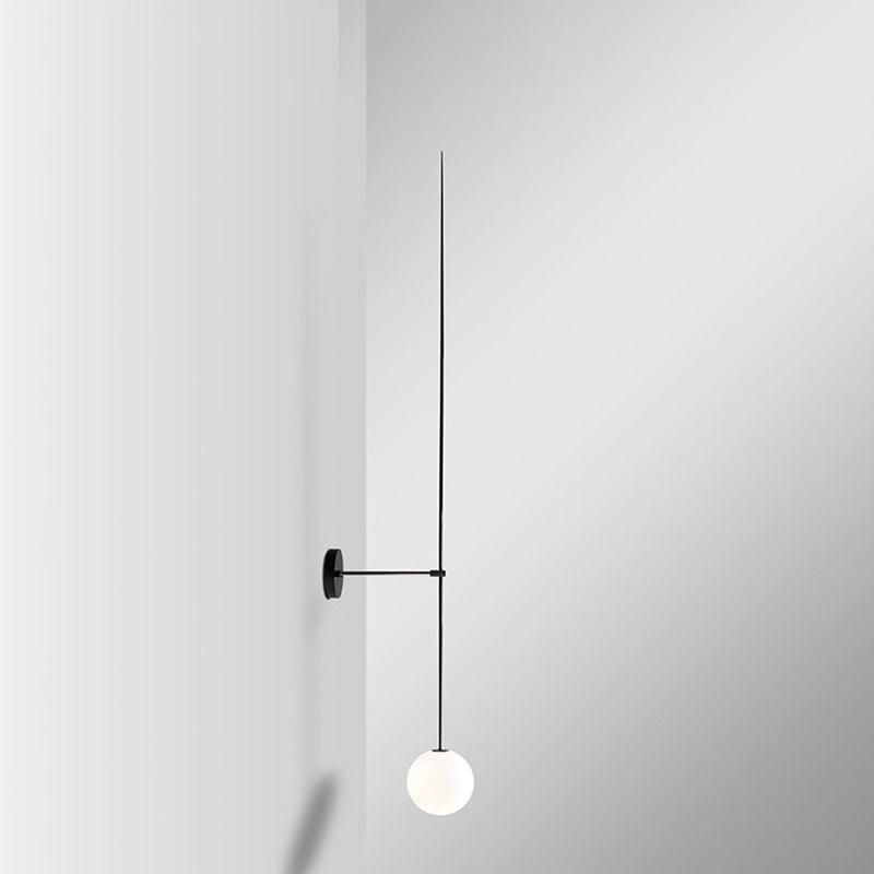 Veluelle zeitgenössische minimalistische mobile Pendelleuchte aus Glas Wandleuchte