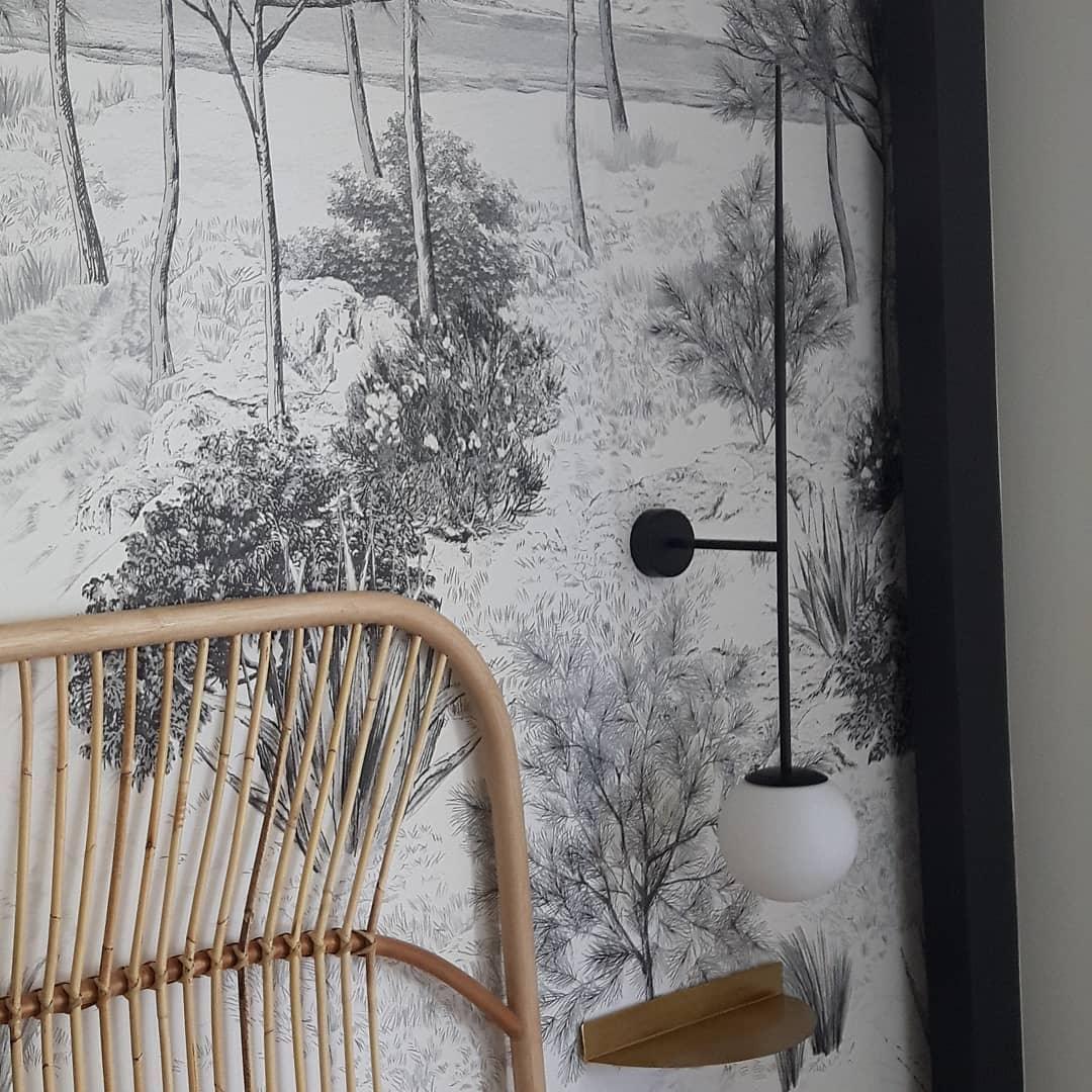 Veluelle zeitgenössische minimalistische mobile Pendelleuchte aus Glas Wandleuchte