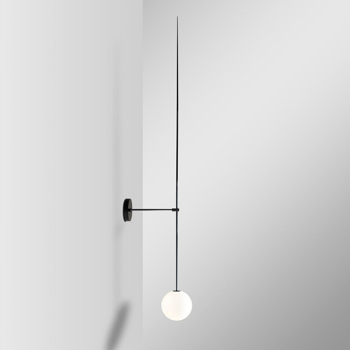 Veluelle zeitgenössische minimalistische mobile Pendelleuchte aus Glas Wandleuchte