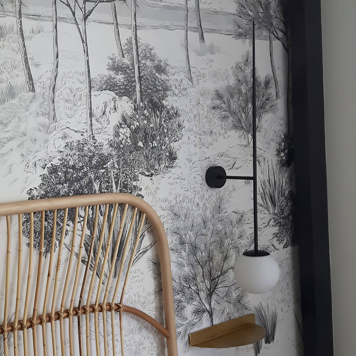 Veluelle zeitgenössische minimalistische mobile Pendelleuchte aus Glas Wandleuchte