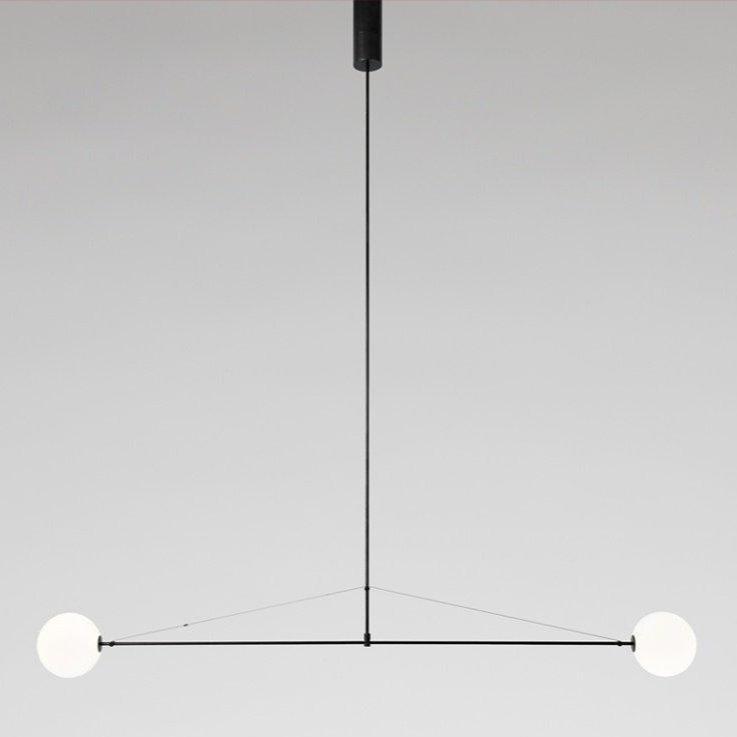Viraiseon Kronleuchter Mobile Schwarz Minimalistisch