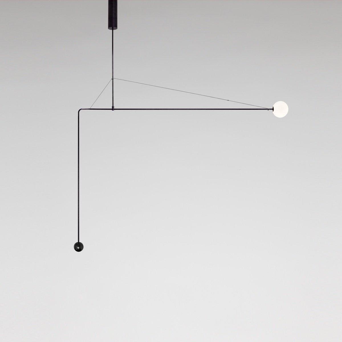 Viraiseon Kronleuchter Mobile Schwarz Minimalistisch