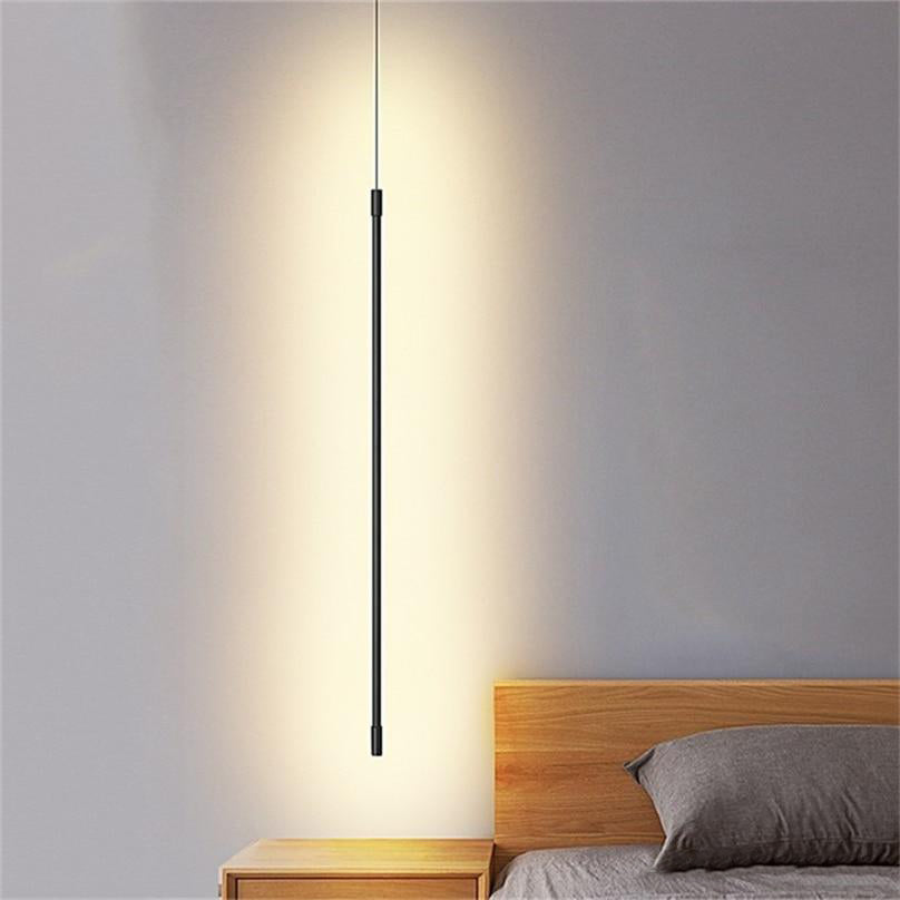 Arisha Modern LED Pendelleuchte Schwarz Metall Schlaf/Wohnzimmer