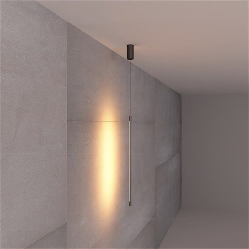 Arisha Modern LED Pendelleuchte Schwarz Metall Schlaf/Wohnzimmer