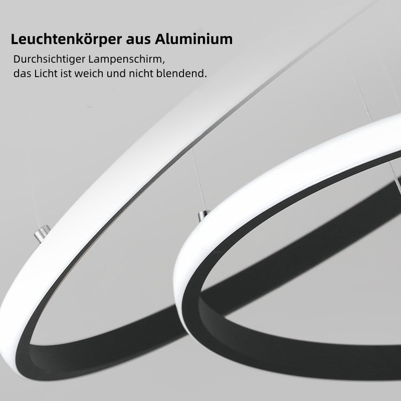 Arisha Pendelleuchte Modern Ring LED  Ess/Schlaf/Wohnzimmer