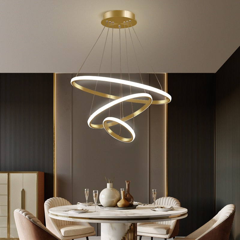 Arisha Pendelleuchte Modern Ring LED  Ess/Schlaf/Wohnzimmer