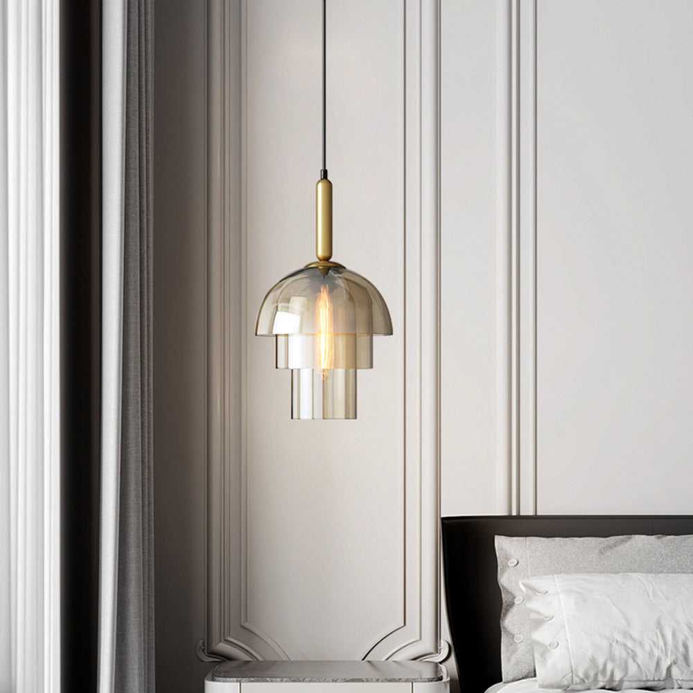 Valentina Modern Metall Glas Pendelleuchte Wohnzimmer Schlafzimmer