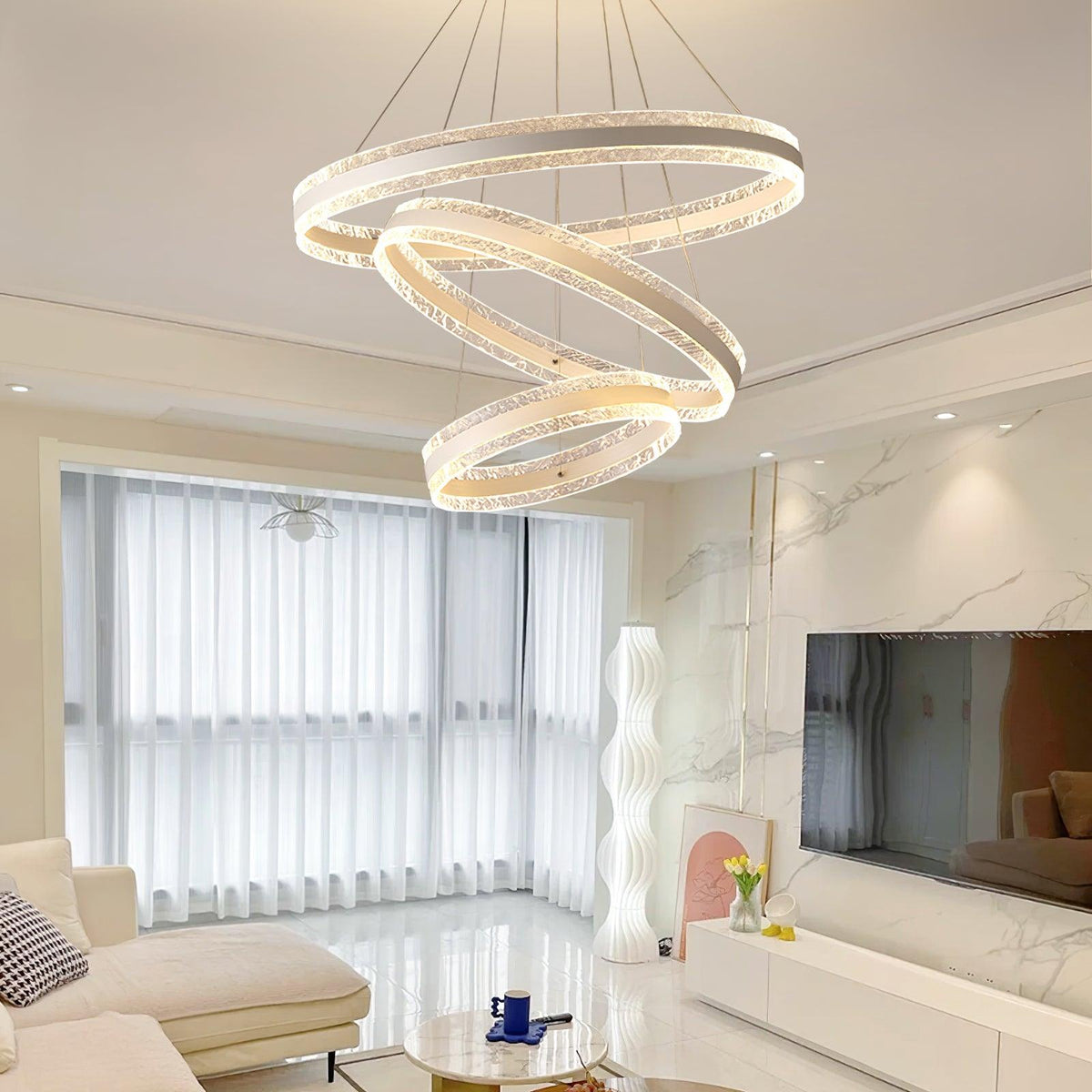 Aroxen Pendelleuchte modern LED Kreisschirme