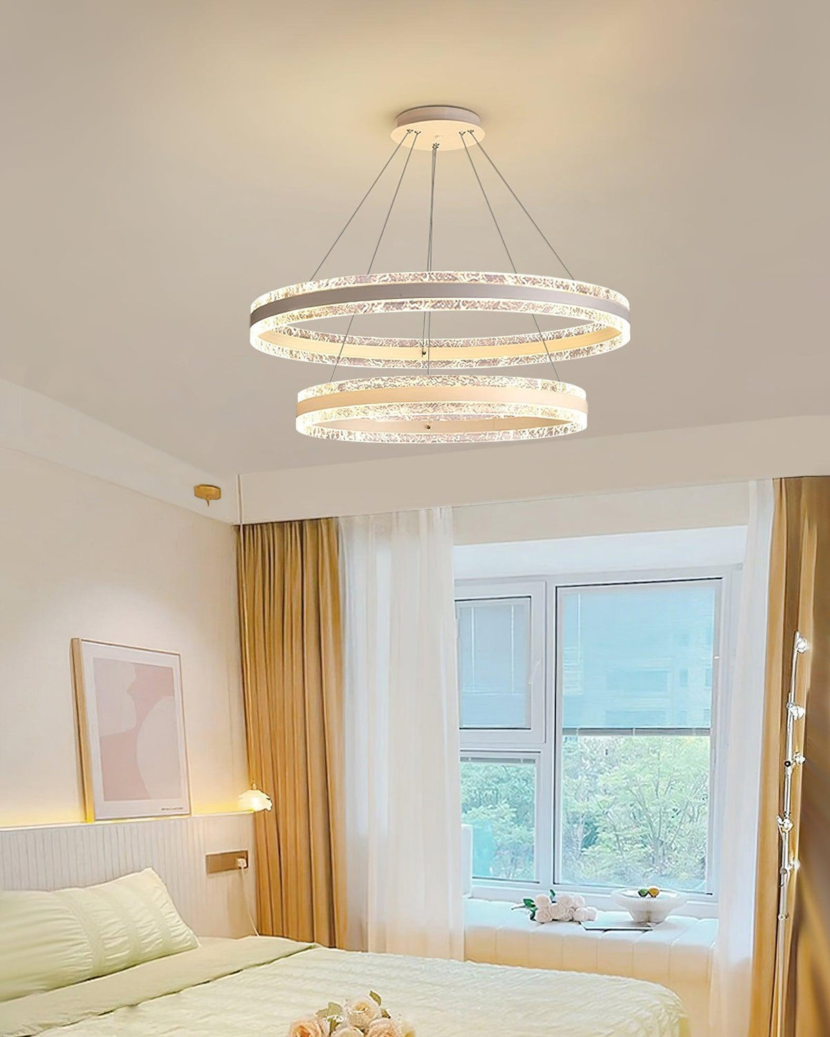 Aroxen Pendelleuchte modern LED Kreisschirme