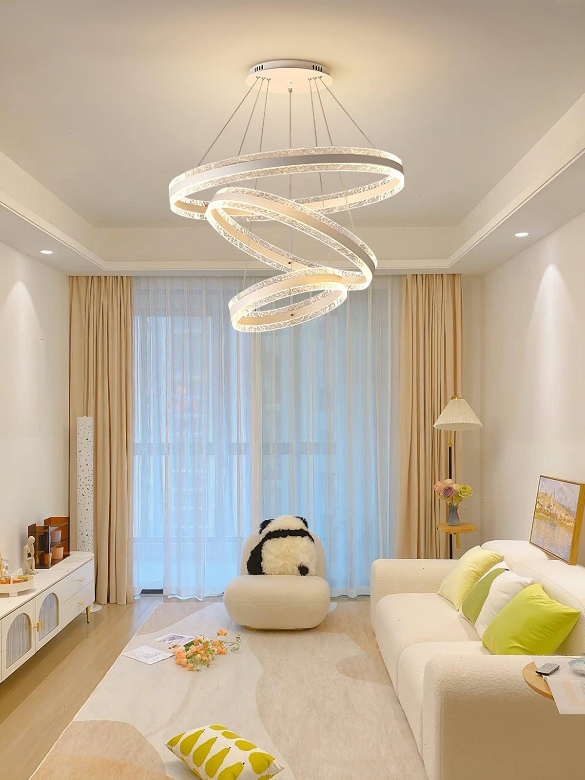 Aroxen Pendelleuchte modern LED Kreisschirme