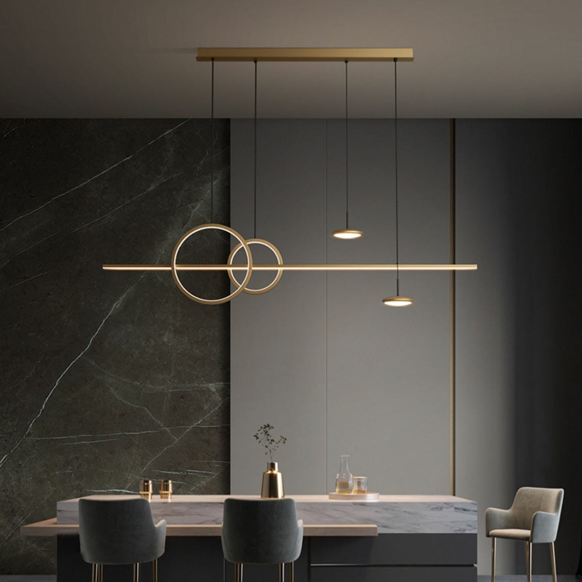 Tildas Pendelleuchte Geometrischer Ring Minimalistisch