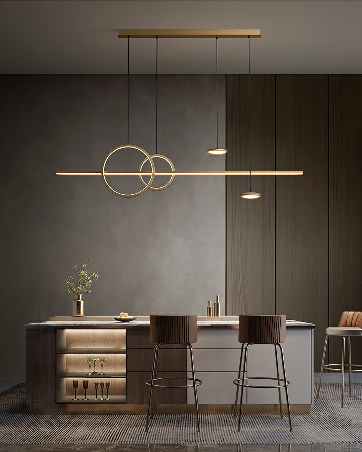 Tildas Pendelleuchte Geometrischer Ring Minimalistisch