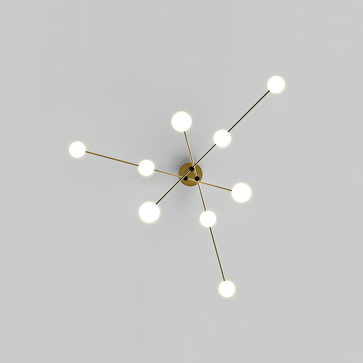 Dluxen Kronleuchter Long Arm moderne 6-Light