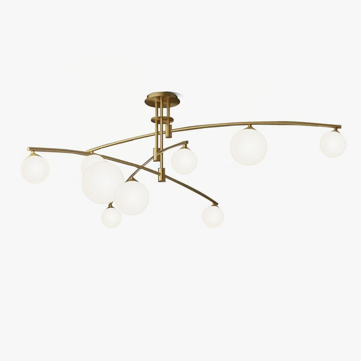 Dluxen Kronleuchter Long Arm moderne 6-Light