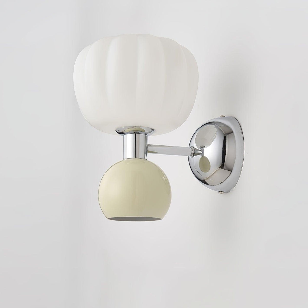 Jorvin skandinavisch Art Cream Kunststoff Wandleuchte