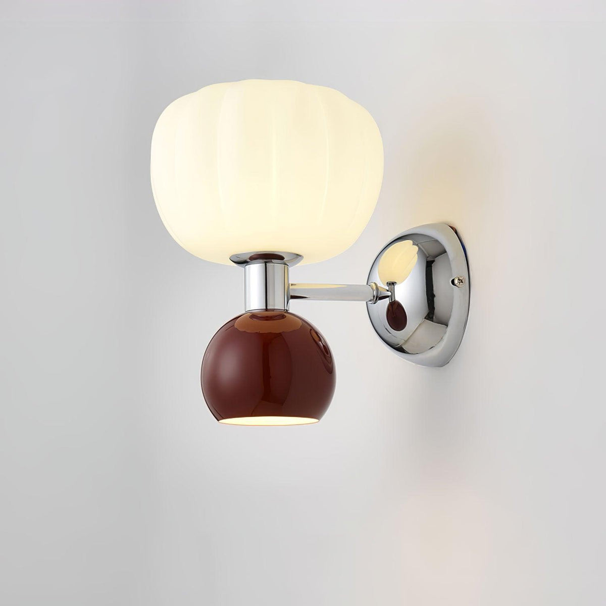 Jorvin skandinavisch Art Cream Kunststoff Wandleuchte