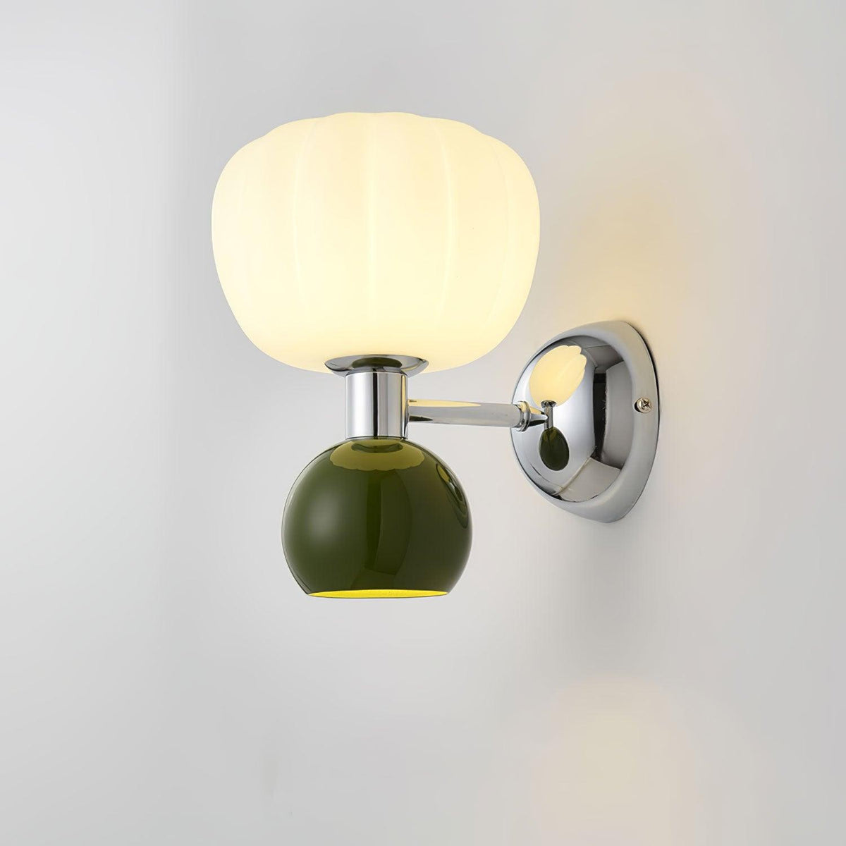 Jorvin skandinavisch Art Cream Kunststoff Wandleuchte
