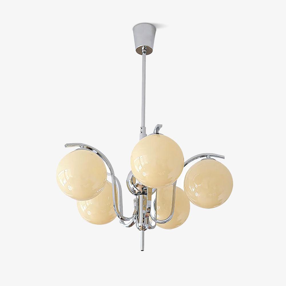 Eiroaria Kronleuchter Chrom Glas Modo Deco Elegant